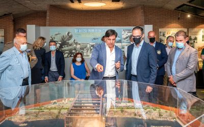 Museo dello Sbarco, il plastico delle battaglia del Ponte di Primosole